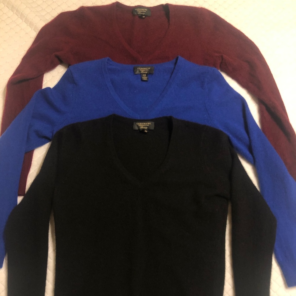 100% Cashmere Sweaters